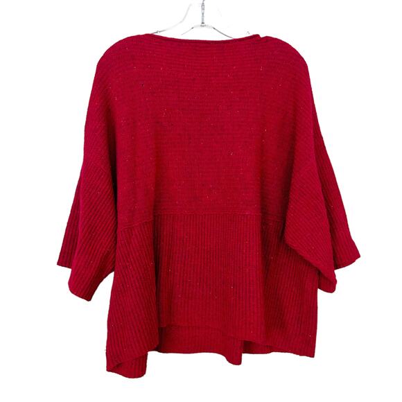 J. Jill Pure Jill Red Wool Linen Blend Sweater Sz SP - Picture 4 of 6